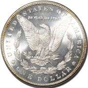 1885 Frosty White Near Proof like BU Morgan Dollar