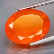 Rich mandarin orange 3.08ct Mexican Fire Opal