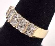 Lively 10K Yellow Gold Diamond Ring