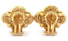 Chimento Cultured Pearl Woven Square Earrings in 18K