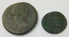2 Roman Crusader Ancient Coins