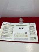 CERTIFIED 14K HITE GOLD DIAMOND AND SAPPHIRE RING