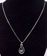 Sterling Silver Diamond Pendant Necklace