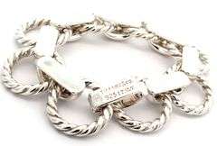 Vintage Tiffany & Co. Cable Rope Link Bracelet in Sterling