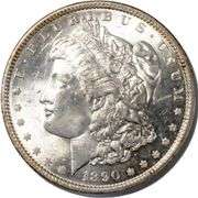 1890 Frosty White BU Morgan Dollar