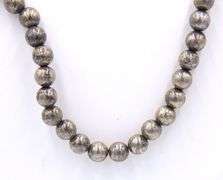 Vintage 925 sterling silver ball link necklace