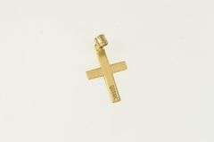 14K Yellow Gold Cross Christian Faith Symbol Religious Charm/Pendant