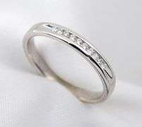 Practical 14K WG Channel Set Diamond Band