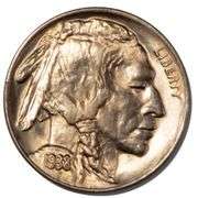 Absolute Utter Gem BU 1938 D Buffalo Nickel From a Part Original Roll