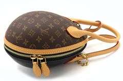 Louis Vuitton EGG bag, Monogram coated & Black leather W/ Box & Card