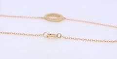 14kt Yellow gold diamond circle bracelet