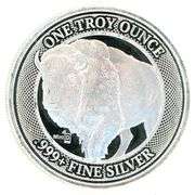 1 Ounce Silver NFC Chip Buffalo Round
