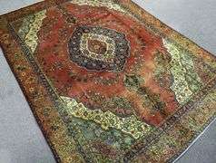 Hand Woven Persian Tabriz 9.3x12.6