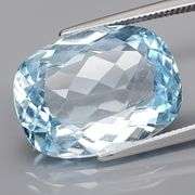Vivid! 13.87ct cushion cut Swiss blue Topaz