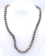 Vintage 925 sterling silver ball link necklace