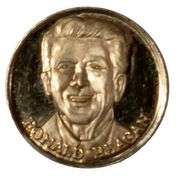 Reagan 10 K Gold Medal Coin