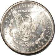 1881 S Frosty White BU Morgan Dollar