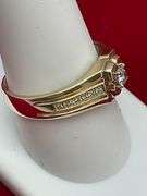 MEN'S CERTIFIED 14K YELLOW GOLD AND DIAMOND RING