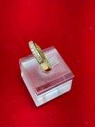 LADIES 14K YELLOW GOLD AND DIAMOND BAND