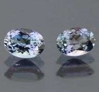 Superb 1.84ct blue violet Tanzanite pair