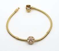 Popular 14k Pandora Bracelet with 1 Bead