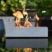 Concrete Tabletop Fire Pit: Effortless Ambiance