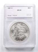 MS62 1887-O Morgan Silver Dollar SEGS