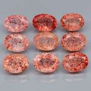 Dazzling 7.26ct faceted Strawberry Quartz set