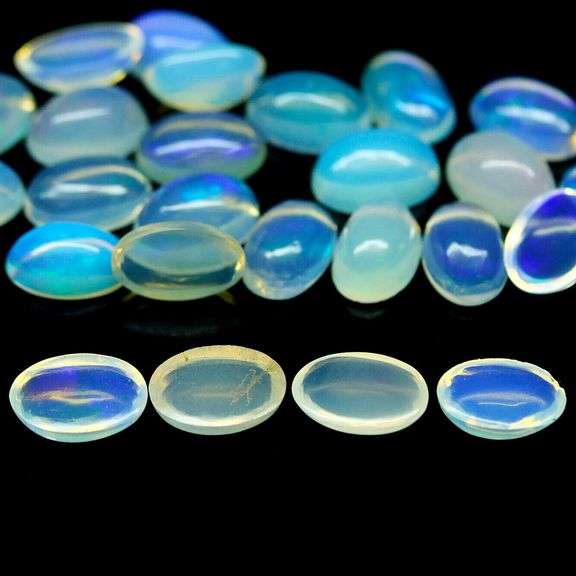 Smoldering 7.82ct unheated Jelly Opal set