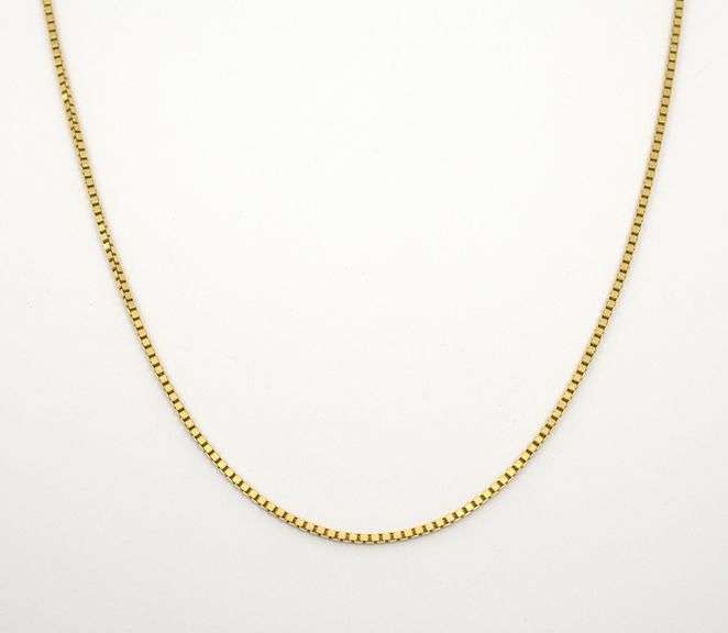 Useful 14K Box Link Necklace