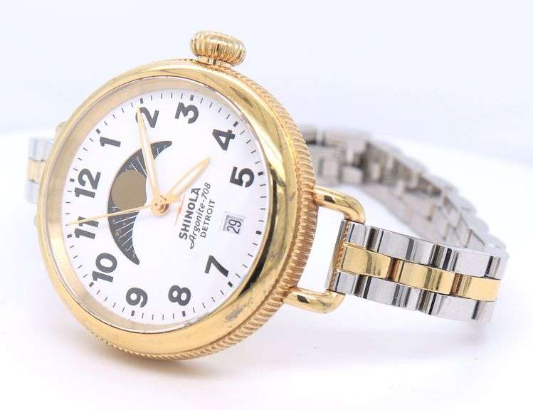 Shinola birdie two tone watch