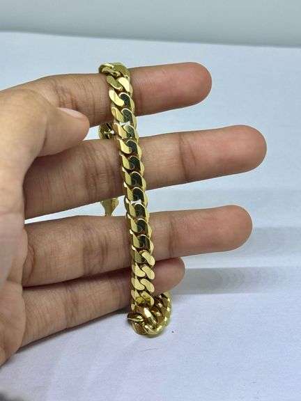 14K Yellow Gold Miami Cuban Bracelet
