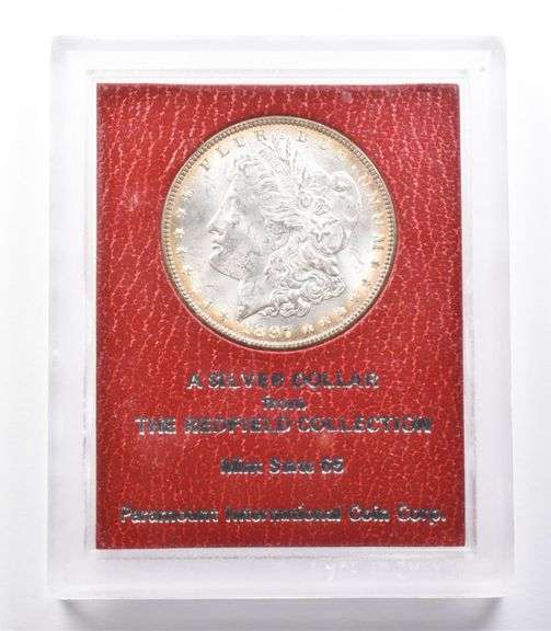 MS65 1897 Morgan Silver Dollar Redfield Collection Paramount
