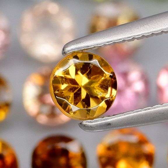 Fancy color! Untreated! 3.55ct Tourmaline set