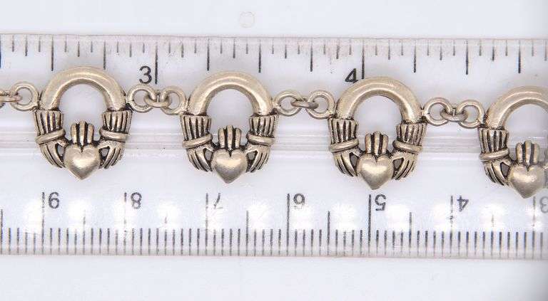 Lot of 2 vintage 925 sterling silver bracelets