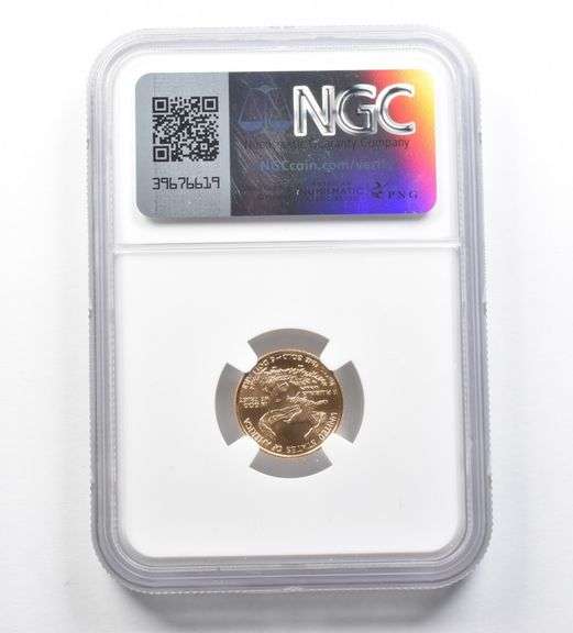 MS70 1996 $5 American Gold Eagle 1/10 Oz Gold NGC