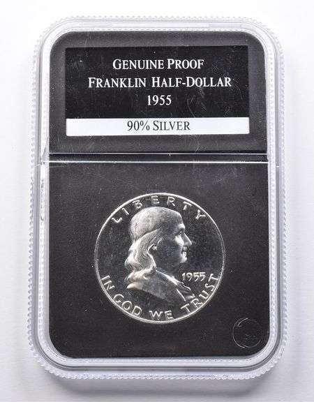 Genuine Proof 1955 Franklin Half Dollar
