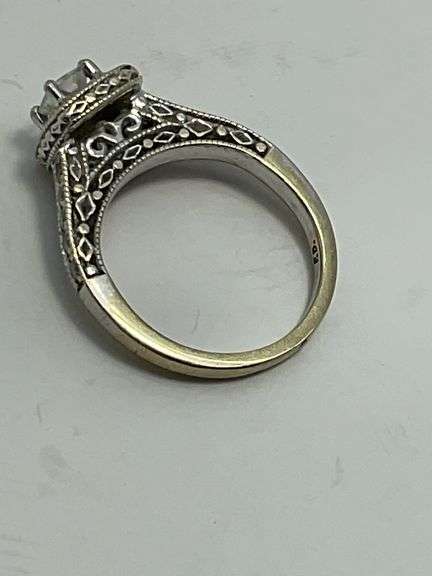 CERTIFIED 14K WHITE GOLD AND DIAMOND RING