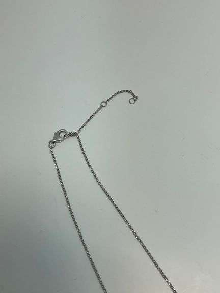 BRAND NEW 14K WHITE GOLD AND DIAMOND NECKLACE