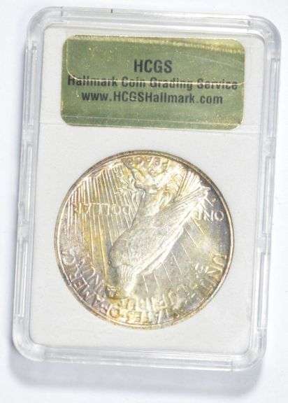 MS66 1925-S Peace Silver Dollar - Graded HCGS