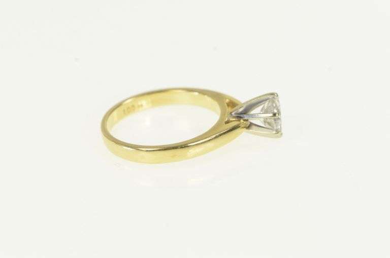 14K Yellow Gold 1.00 Ct Diamond Solitaire Engagement Ring