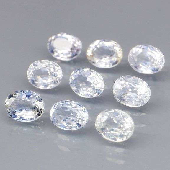 Fantastic 3ct 9 piece Ceylon Sapphire set