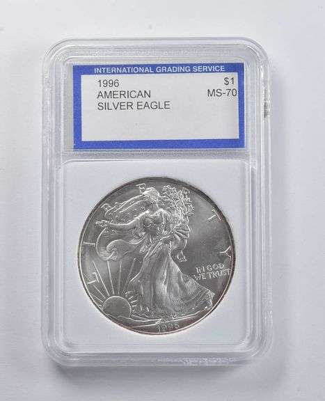 MS70 1996 American Silver Eagle IGS