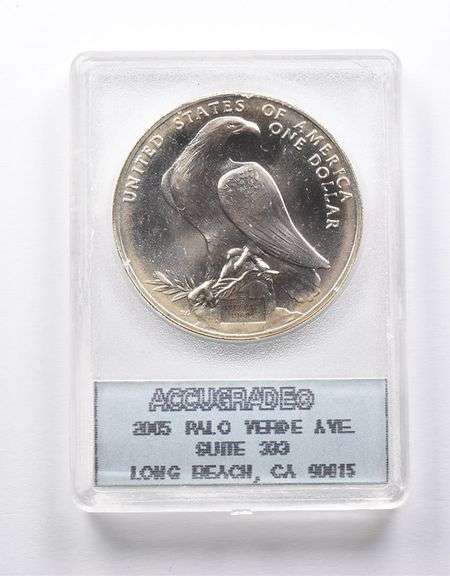MS68 1984-S Olympic Commemorative Dollar Accugrade - Collectible Slab!