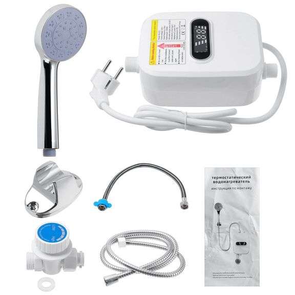 3500W Instant Water Heater with Temperature Display