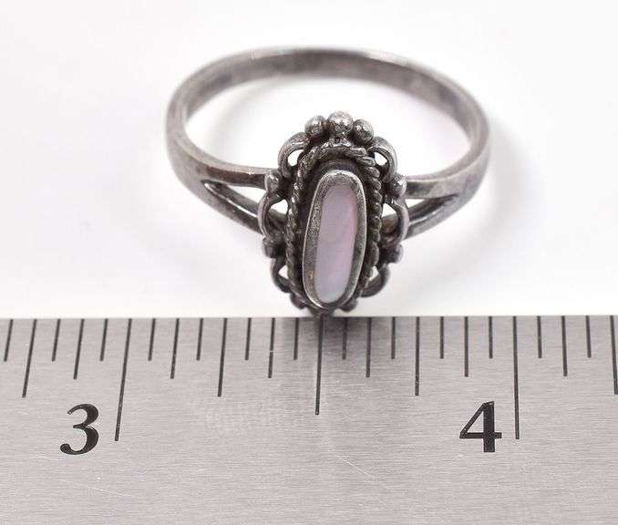Sterling Silver Mother of Pearl Ring