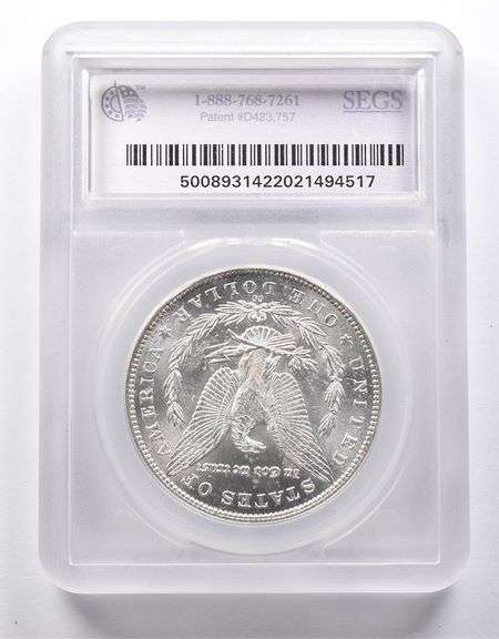 MS61 1885-CC Morgan Silver Dollar VAM 2 Dash/2nd 8 1st C/CC Recut SEGS