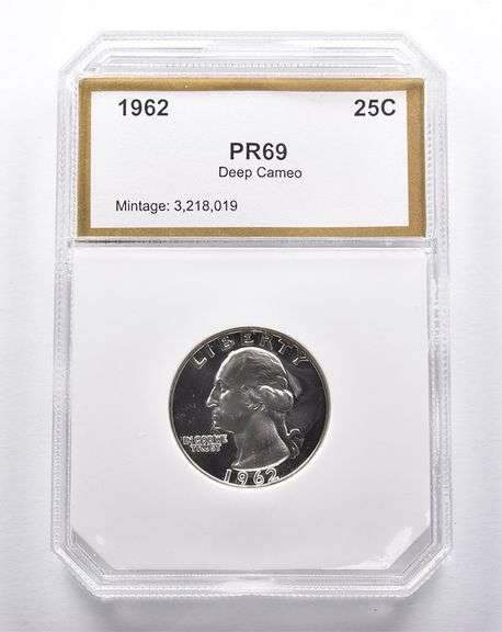 PR69 Deep CAM 1962 Washington Quarter PCI