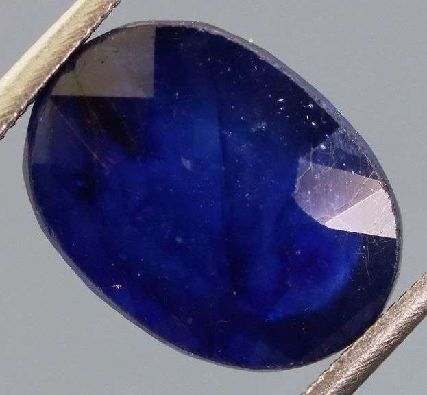 Rich 7.30ct ink blue Sapphire