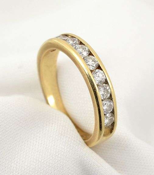 Flashy 1 Ct. T.W. Channel Set Diamond Band